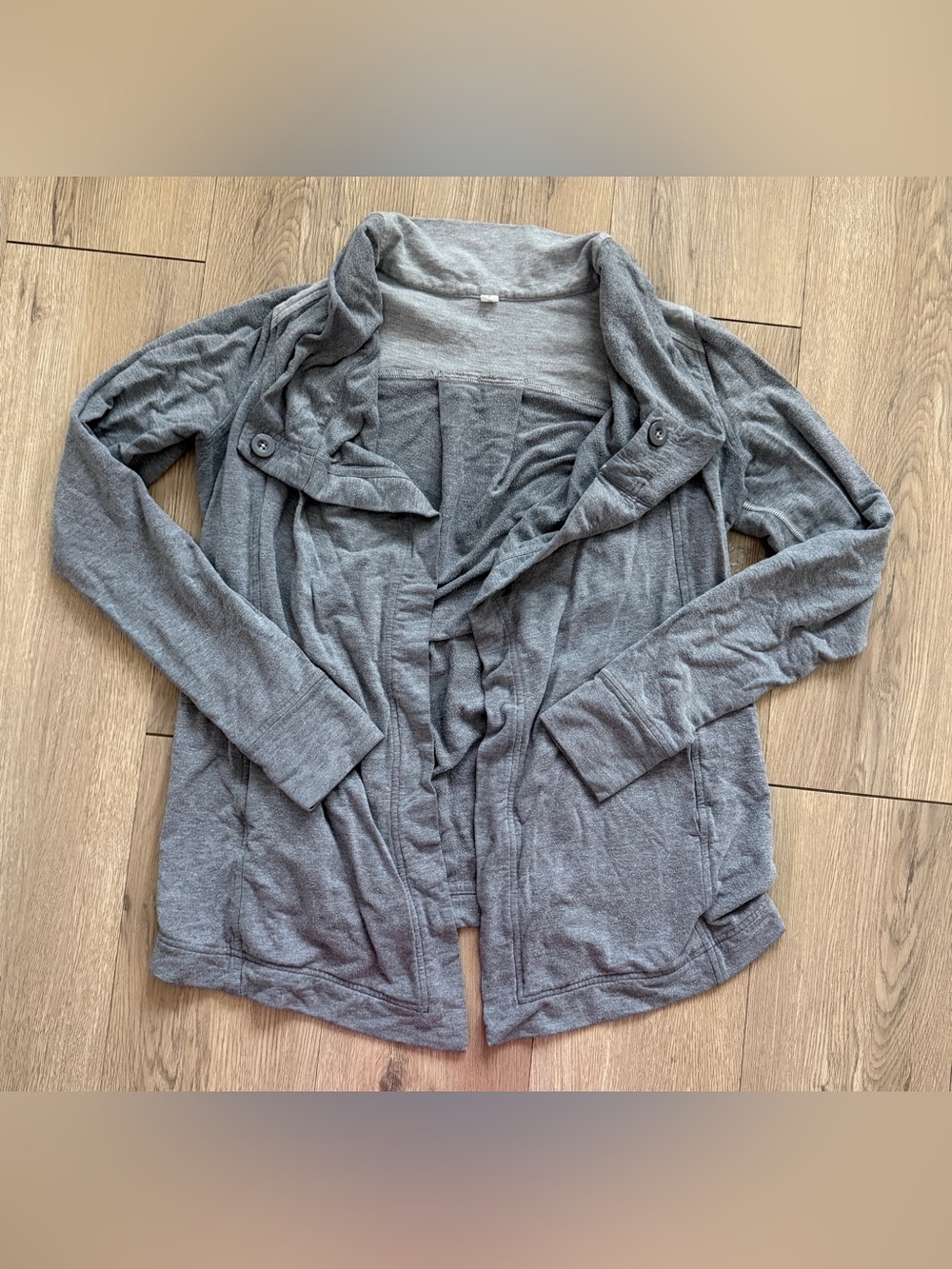 Lululemon Athletica Womens Coast Wrap Heathered Gray Mod Jacket 4